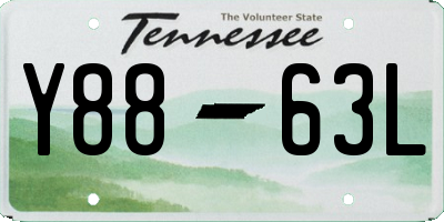 TN license plate Y8863L