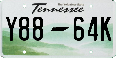 TN license plate Y8864K