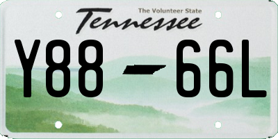 TN license plate Y8866L