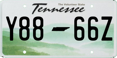 TN license plate Y8866Z