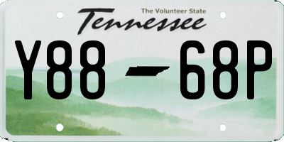 TN license plate Y8868P