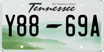 TN license plate Y8869A