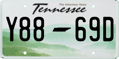 TN license plate Y8869D