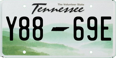 TN license plate Y8869E