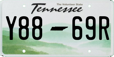 TN license plate Y8869R