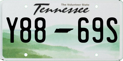 TN license plate Y8869S