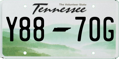 TN license plate Y8870G