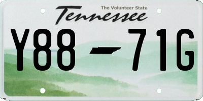 TN license plate Y8871G