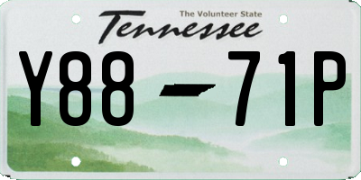 TN license plate Y8871P