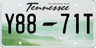 TN license plate Y8871T