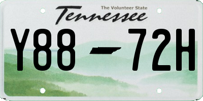 TN license plate Y8872H