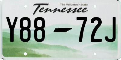 TN license plate Y8872J