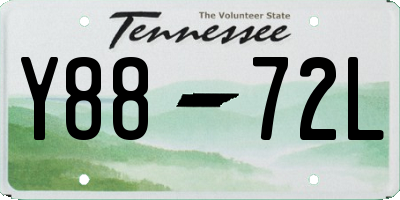 TN license plate Y8872L