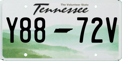 TN license plate Y8872V