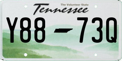TN license plate Y8873Q