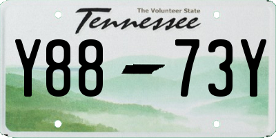 TN license plate Y8873Y