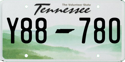 TN license plate Y8878O