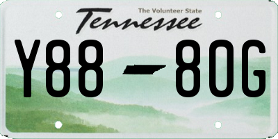 TN license plate Y8880G