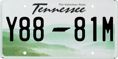 TN license plate Y8881M