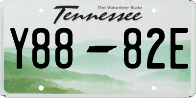 TN license plate Y8882E
