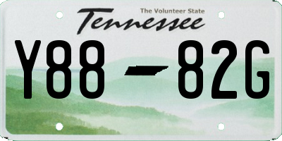 TN license plate Y8882G