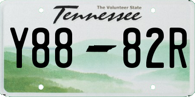 TN license plate Y8882R