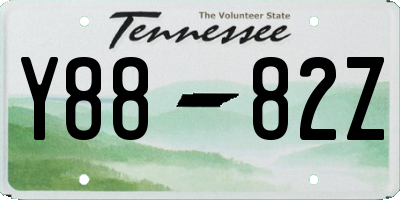 TN license plate Y8882Z