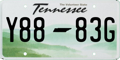 TN license plate Y8883G