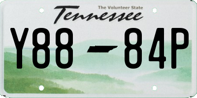 TN license plate Y8884P