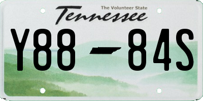 TN license plate Y8884S