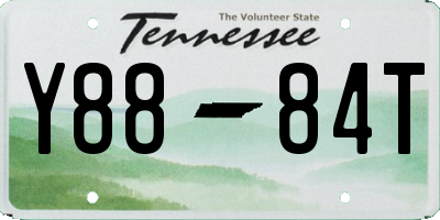 TN license plate Y8884T