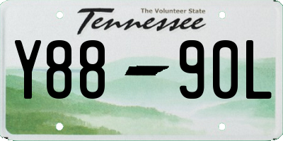 TN license plate Y8890L