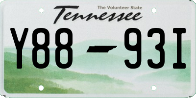 TN license plate Y8893I