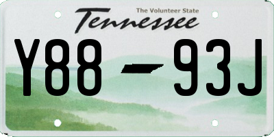 TN license plate Y8893J