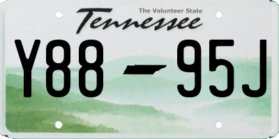 TN license plate Y8895J