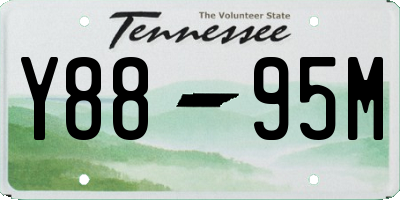 TN license plate Y8895M
