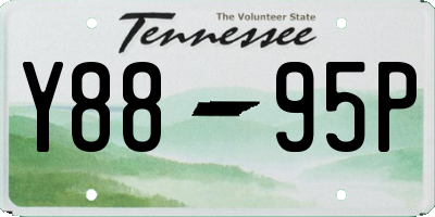 TN license plate Y8895P