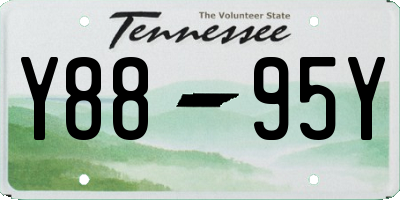 TN license plate Y8895Y