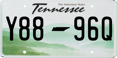 TN license plate Y8896Q