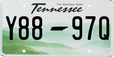 TN license plate Y8897Q