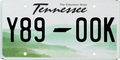 TN license plate Y8900K