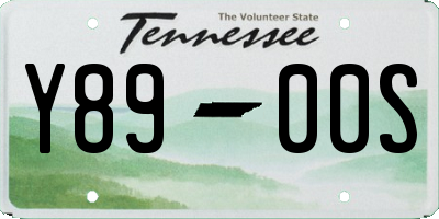 TN license plate Y8900S