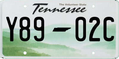 TN license plate Y8902C