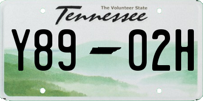 TN license plate Y8902H