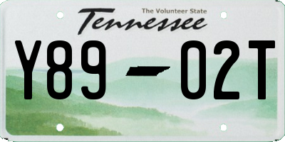 TN license plate Y8902T