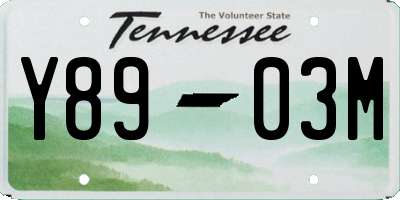 TN license plate Y8903M