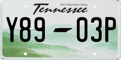 TN license plate Y8903P