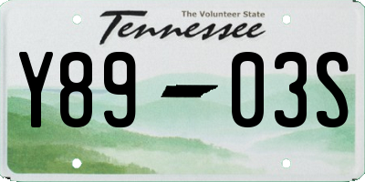 TN license plate Y8903S