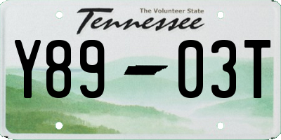 TN license plate Y8903T