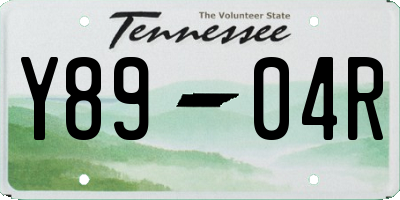 TN license plate Y8904R